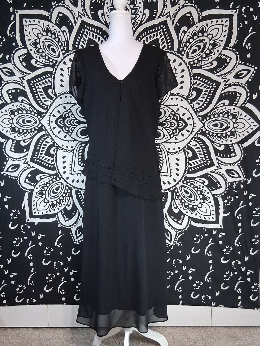 Night Way Collections 90s True Vintage Black Formal Evening Gown